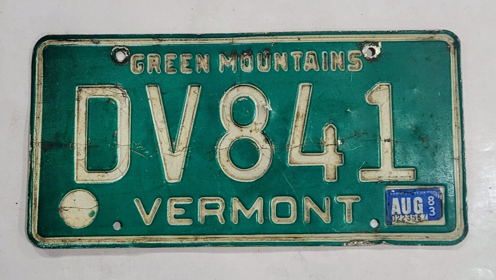 1983 Vintage VERMONT License Plate ~ DV841  ~ 🔥FREE SHIPPING🔥