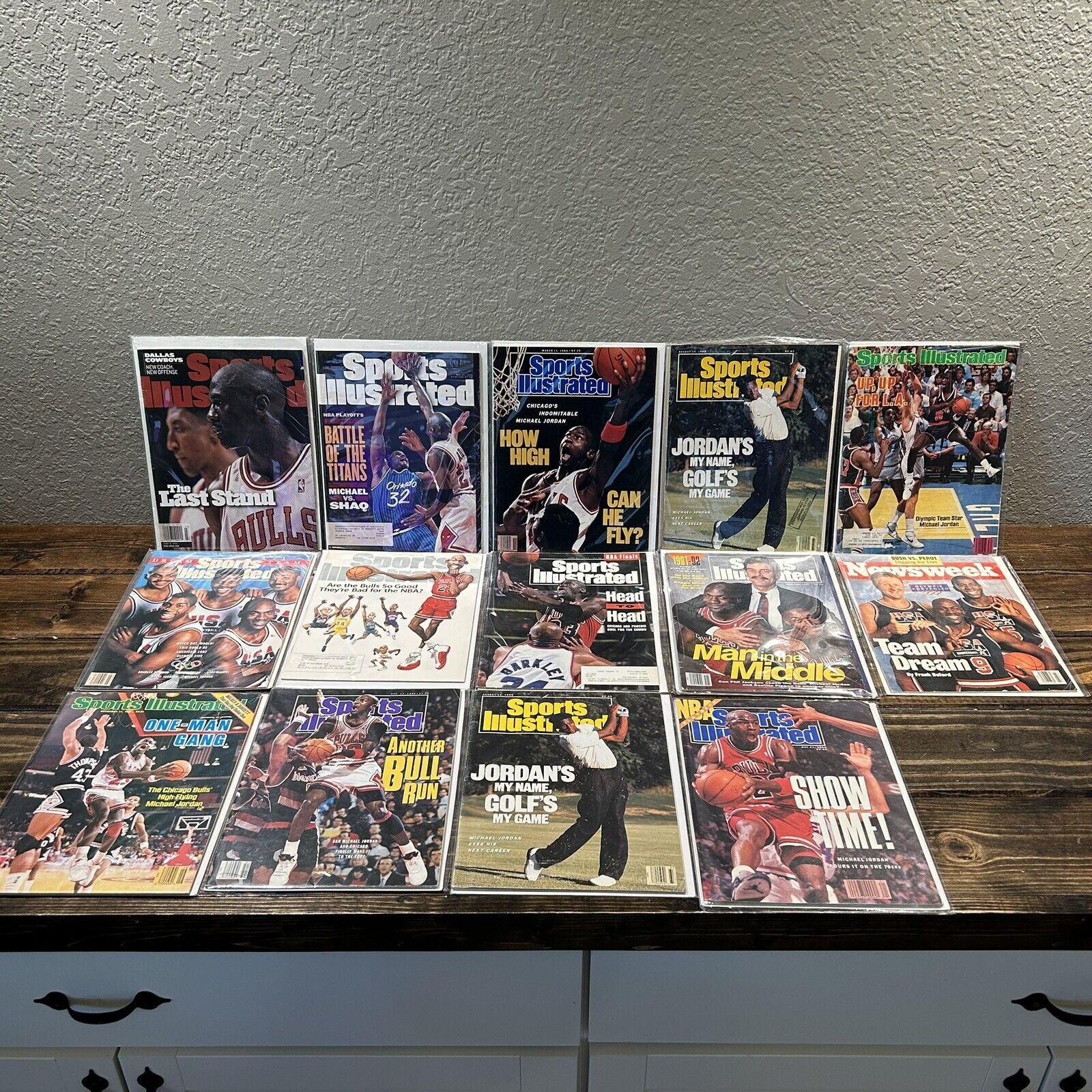 Michael Jordan Sports Illustrated & NewsWeek Magazines Lot of 15