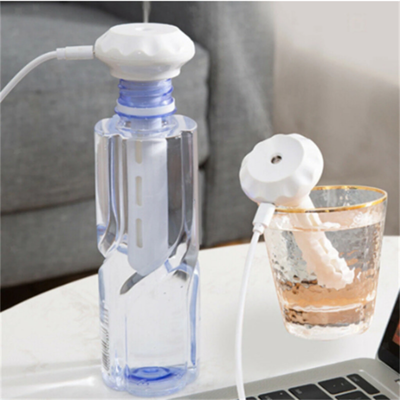 Portable USB Air Humidifier Diffuser Water Bottle Mini Aroma Cap Maker Home& Car