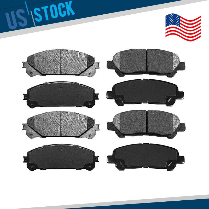 For 2008- 2011 2012 2013 Toyota Highlander Front and Rear Ceramic Brake Pads New