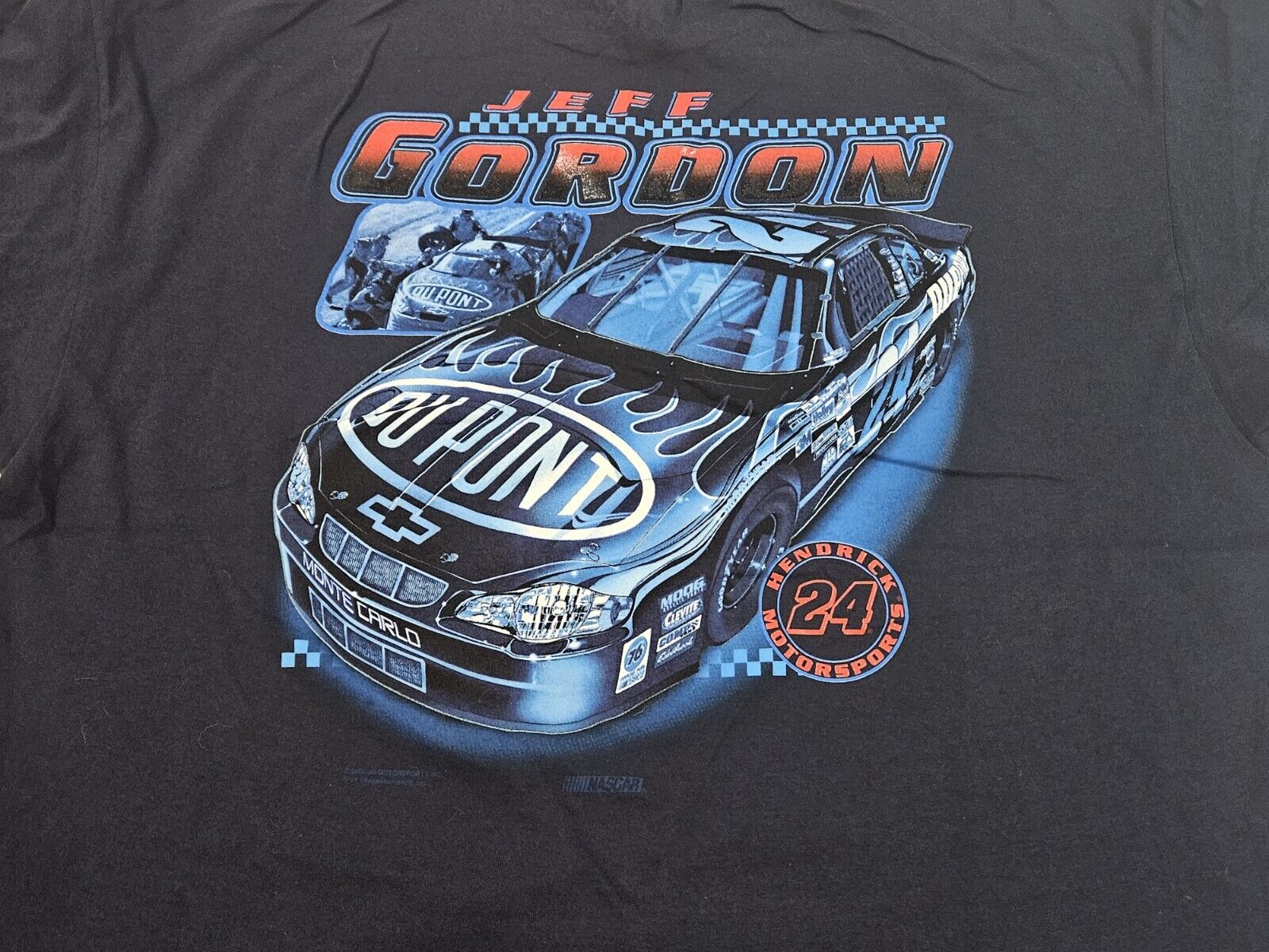 Vintage 2002 Jeff-Gordon 24 NASCAR Racing Shirt XXL 26x25.5 Hendrick-Motorsports