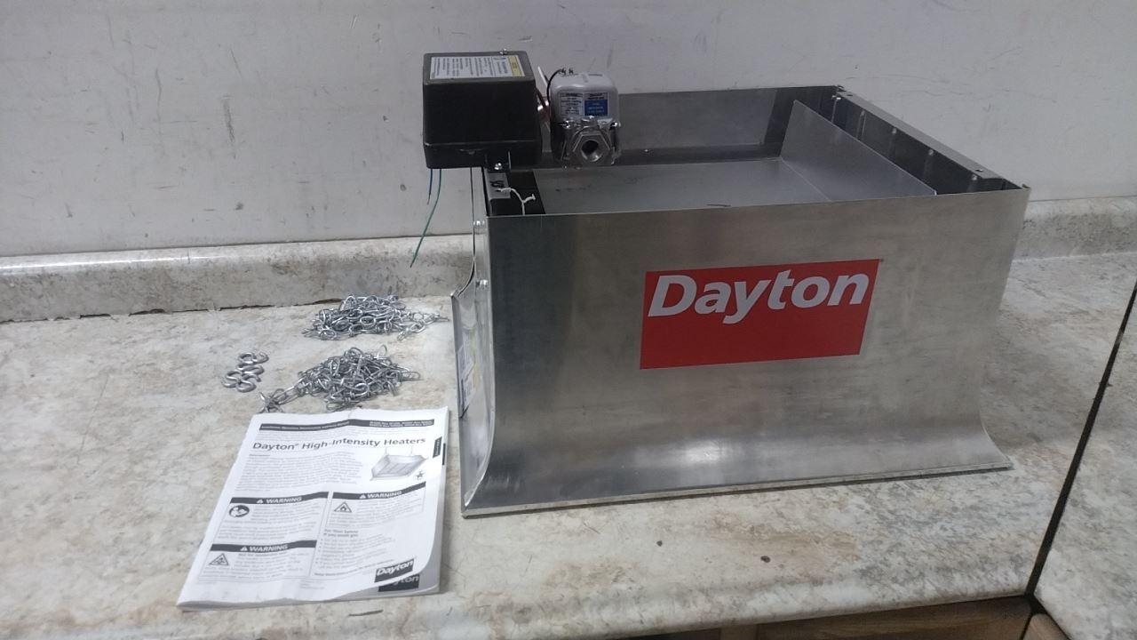 Dayton 5VD63 24VAC 60,000 BtuH Natural Gas Infrared Flat Panel Heater