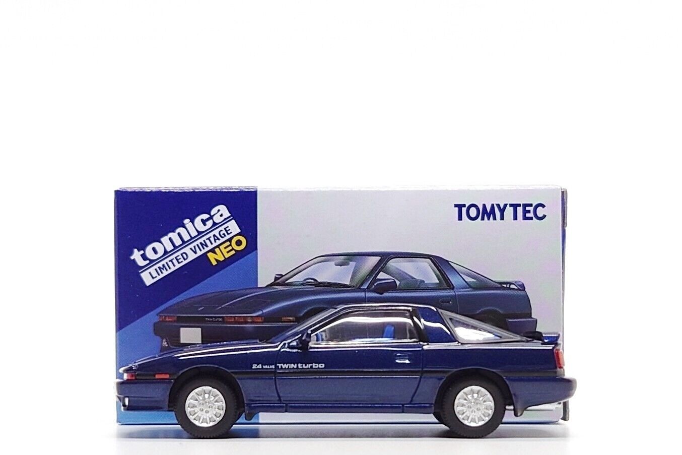 Tomica Limited Vintage Neo 1:64 Toyota Supra 2.0 GT Twin Turbo - Blue (LV-N106f)