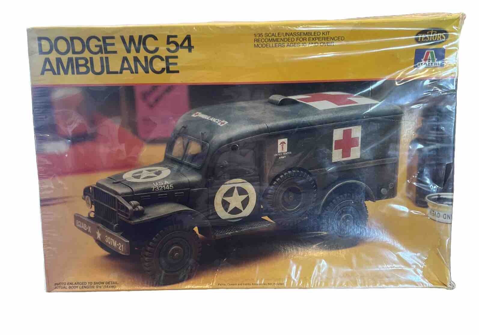 Vintage Testors Model Kit Factory Sealed Dodge WC54 Ambulance  # 856 1/35 Scale