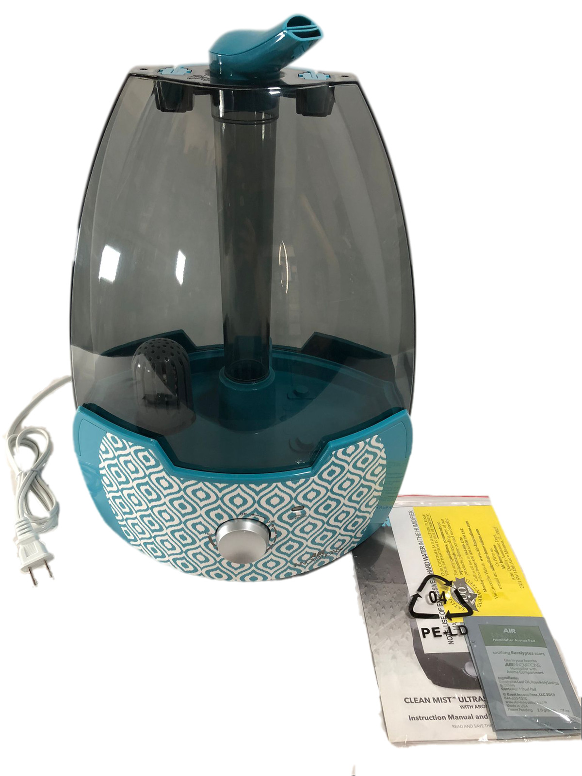 Air Innovations 1.6 Gallon Ultrasonic Humidifier with 2 Aroma Pads