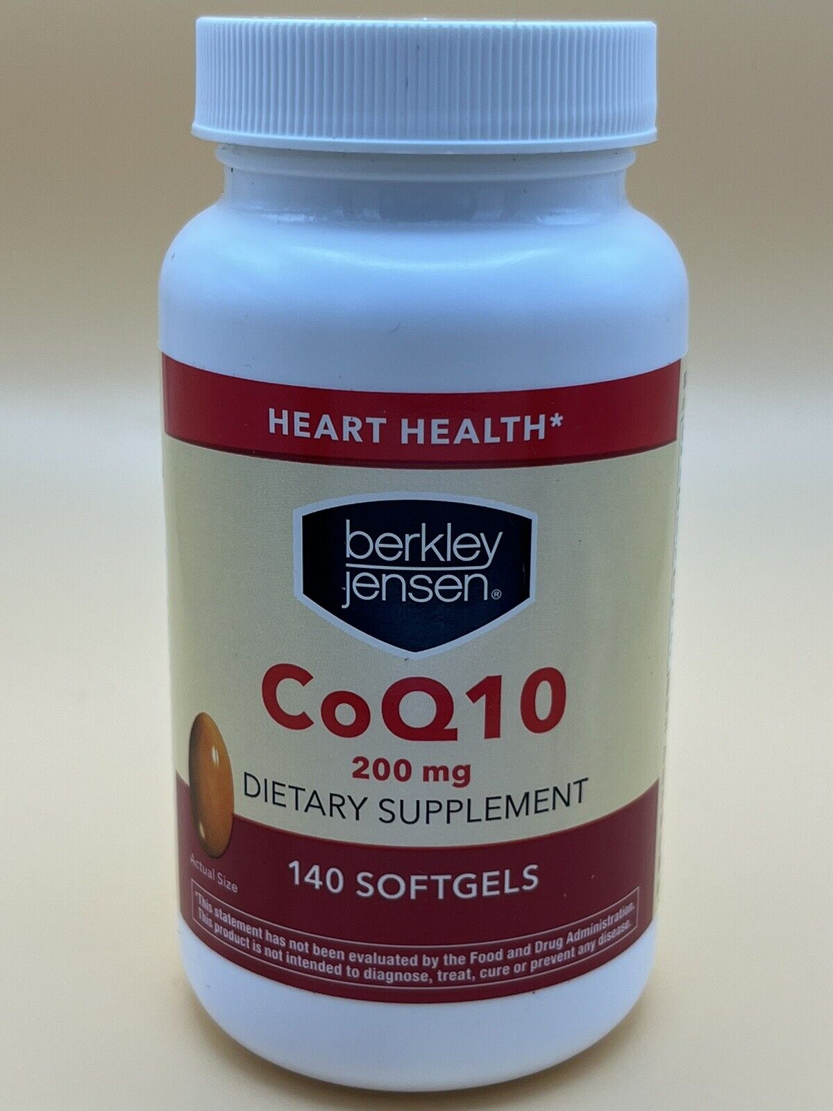Berkley Jensen 200 mg CoQ10 Sealed NEW 140 SOFTGELS EXP 12/25