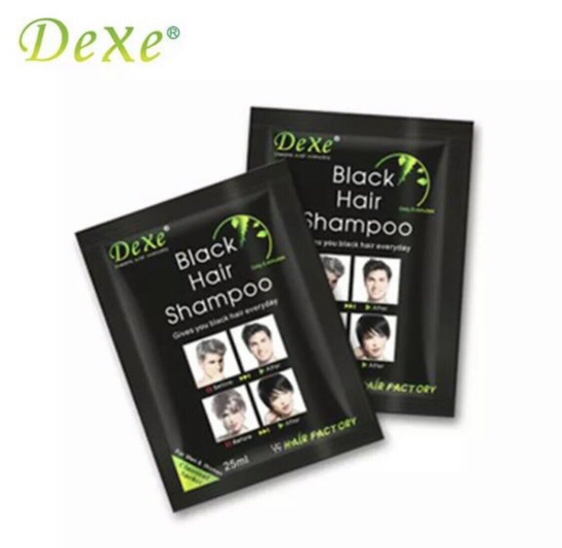 (🥇USA SELLER) DEXE Black Hair Shampoo Instant 5-Min Hair Color Dye:🔥BESTSELLER
