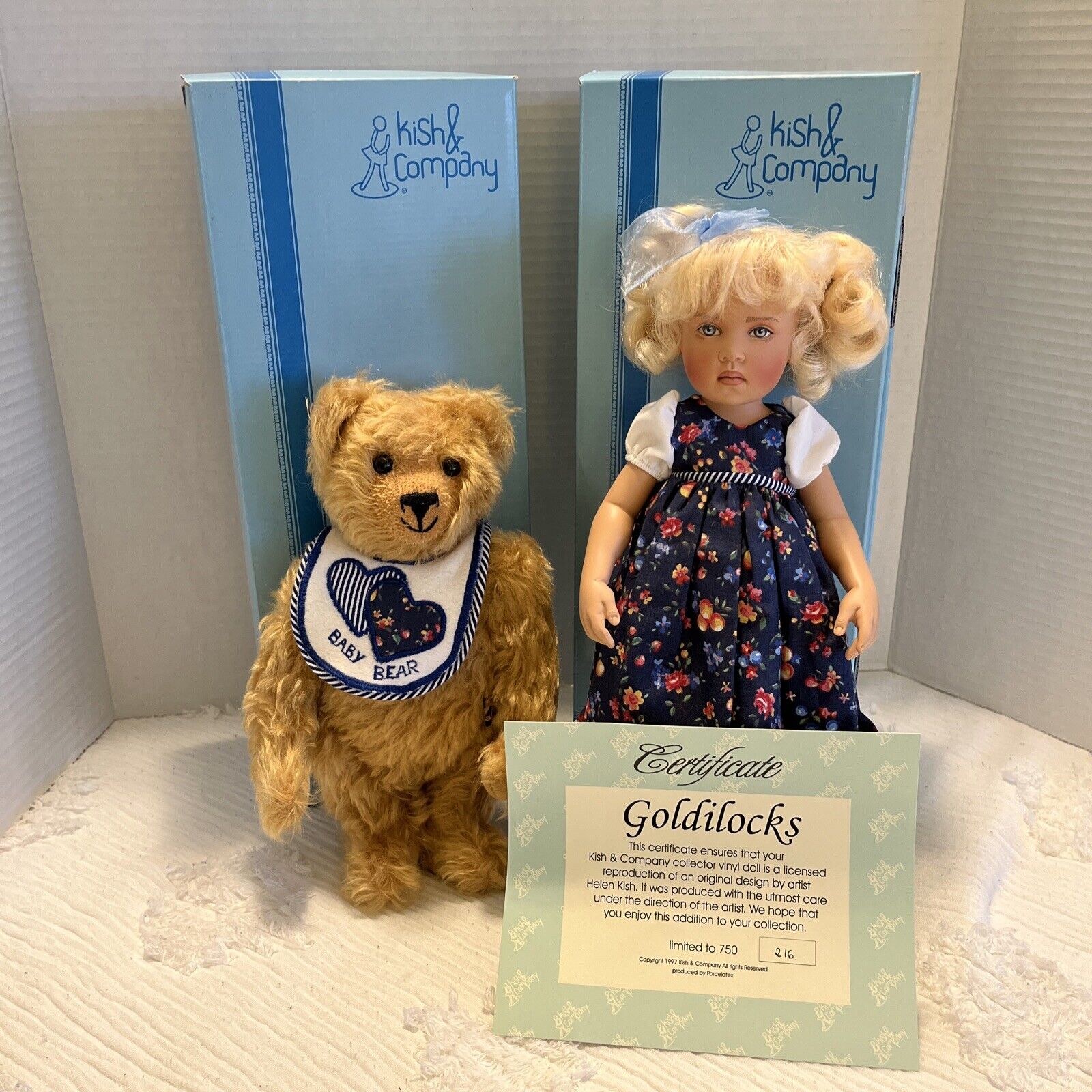 Kish & Company Childhood Favorites Goldilocks & Bear Doll LE 216/750 Helen Co.