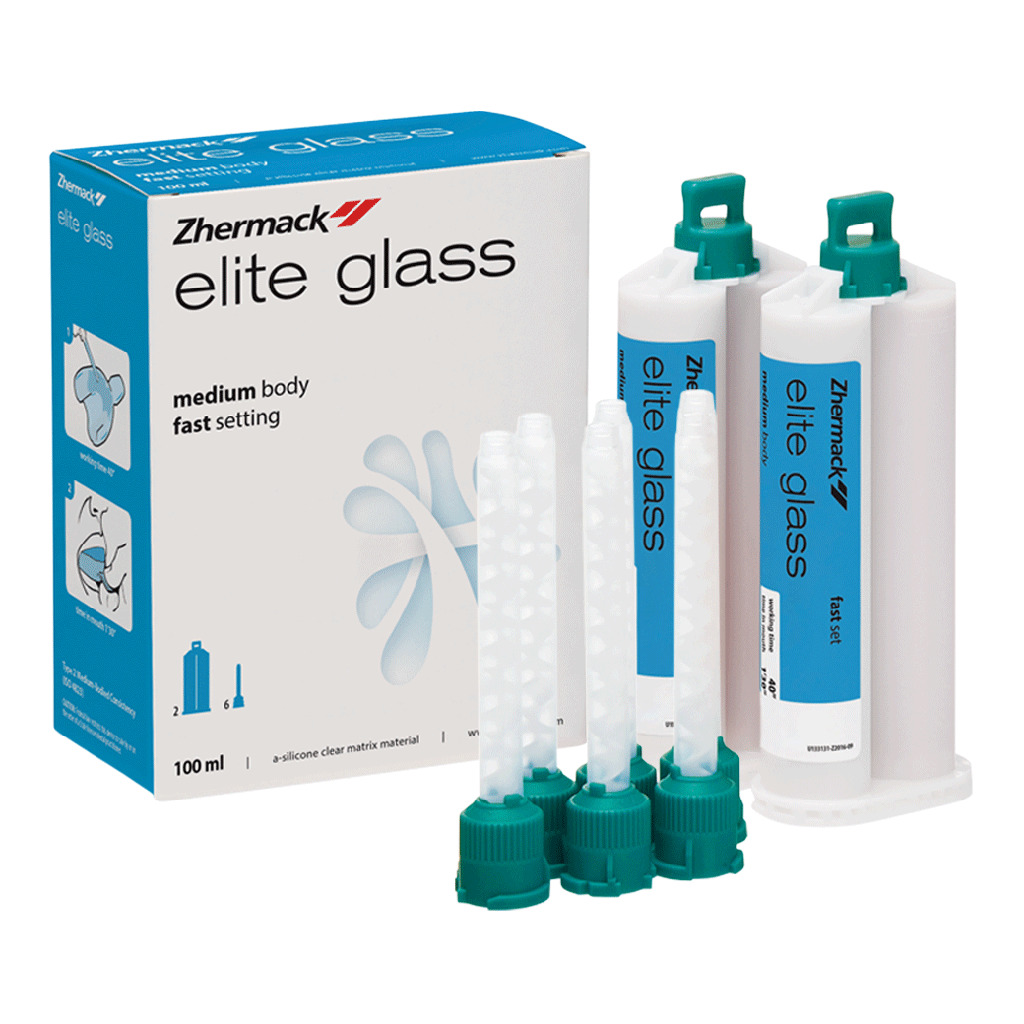 ELITE GLASS FAST SET 2x50 ml ZHERMACK DENTAL SILICONE