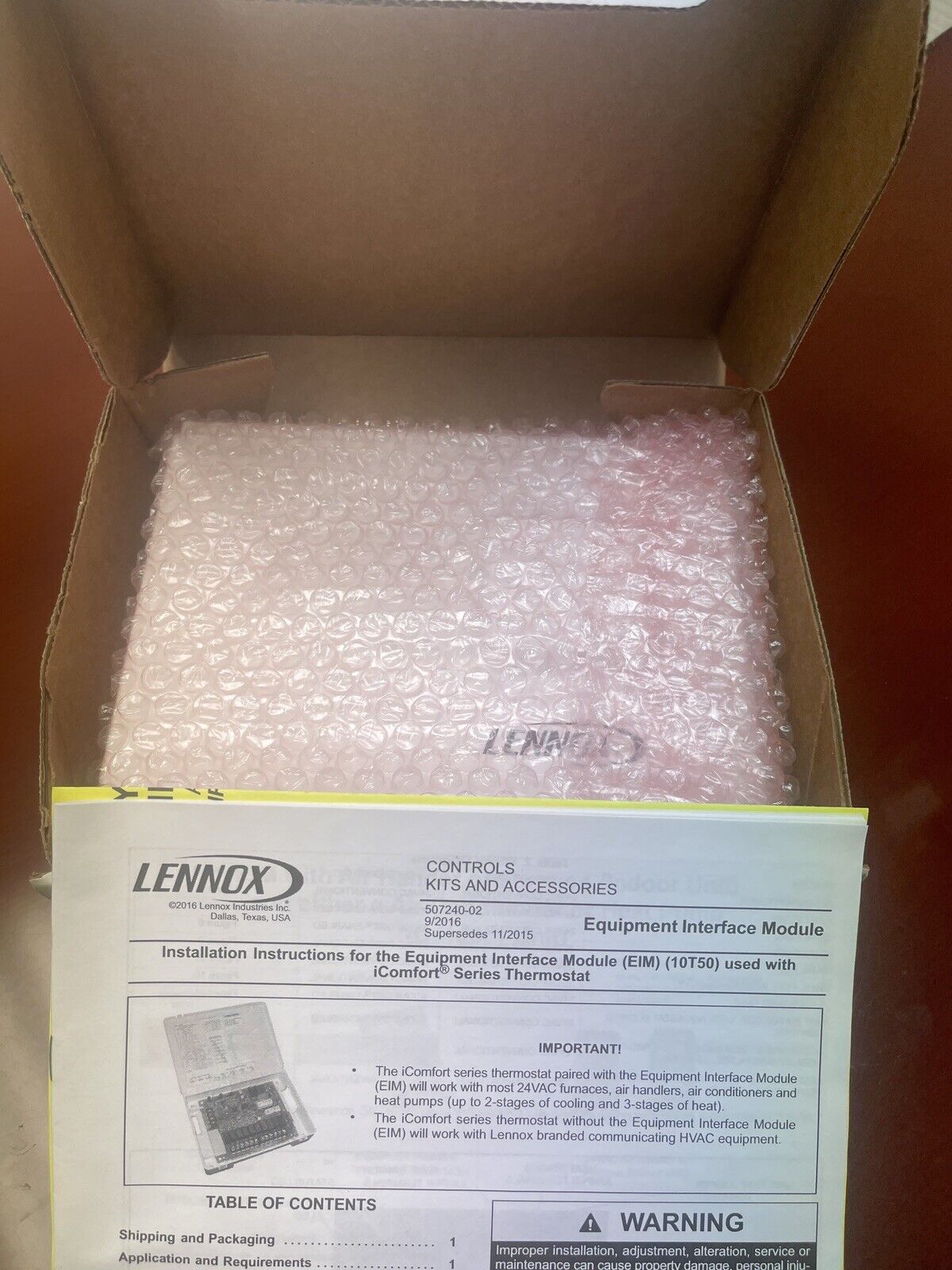 Lennox 10T50 Equipment Interface Module - Brand New