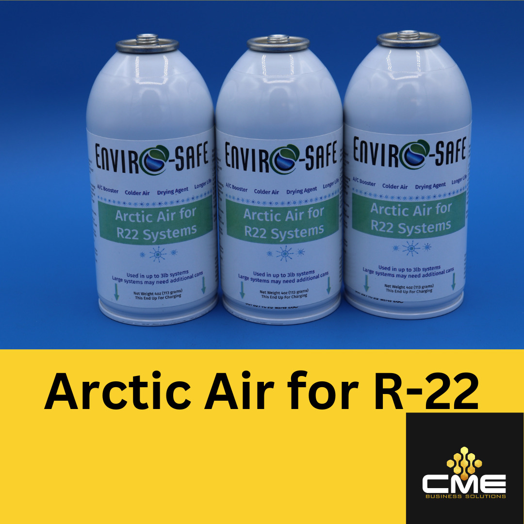 Arctic Air for R22 AC, GET COLDER AIR, Envirosafe, (3) cans