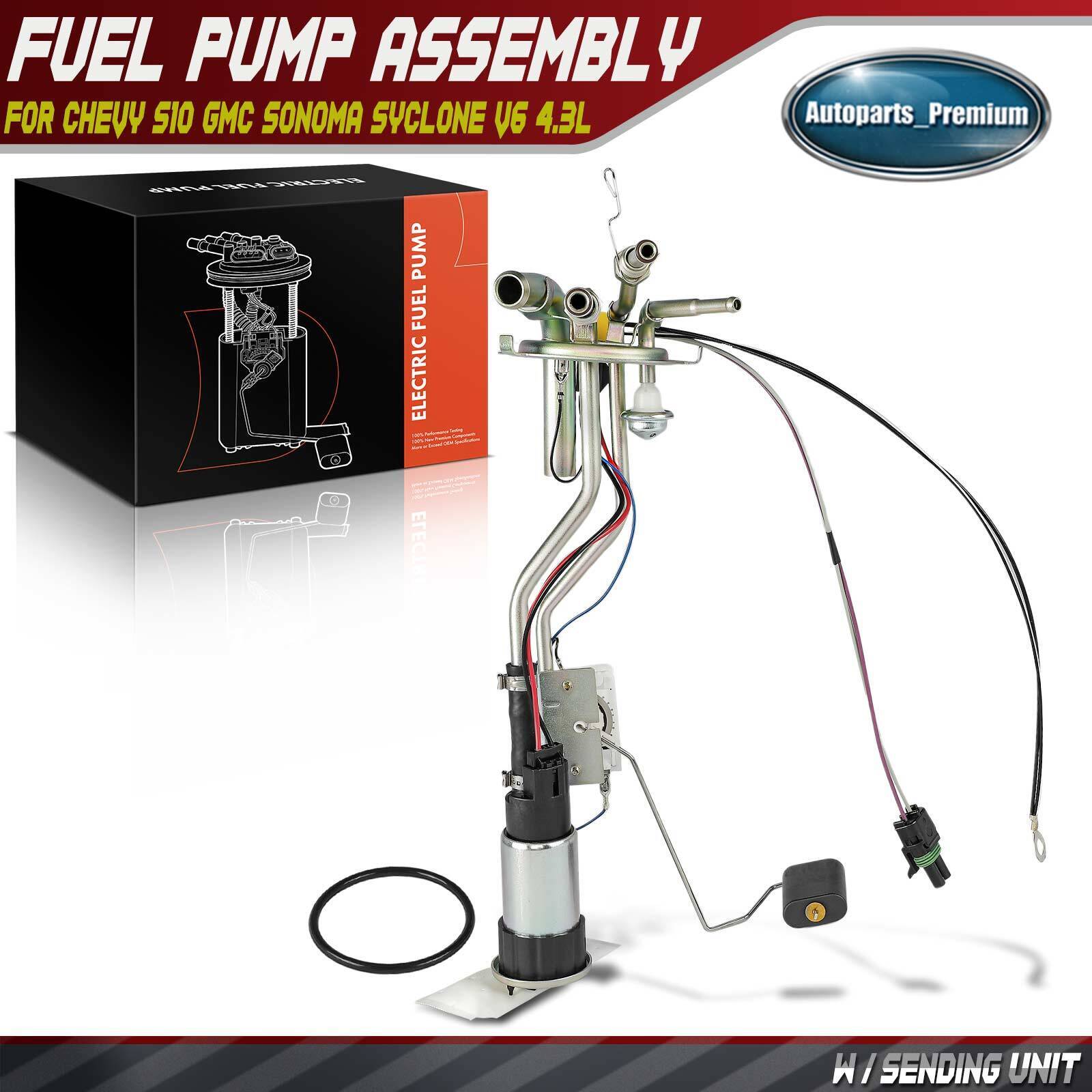 Fuel Pump Assembly w/ Sending Unit for Chevy S10 GMC Sonoma V6 4.3L 1992-1995 