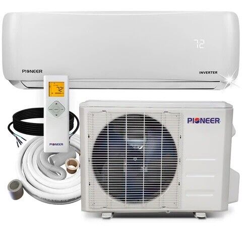 Pioneer® 12,000 BTU 20 SEER 115V Ductless Mini-Split Inverter+ A/C Heat Pump
