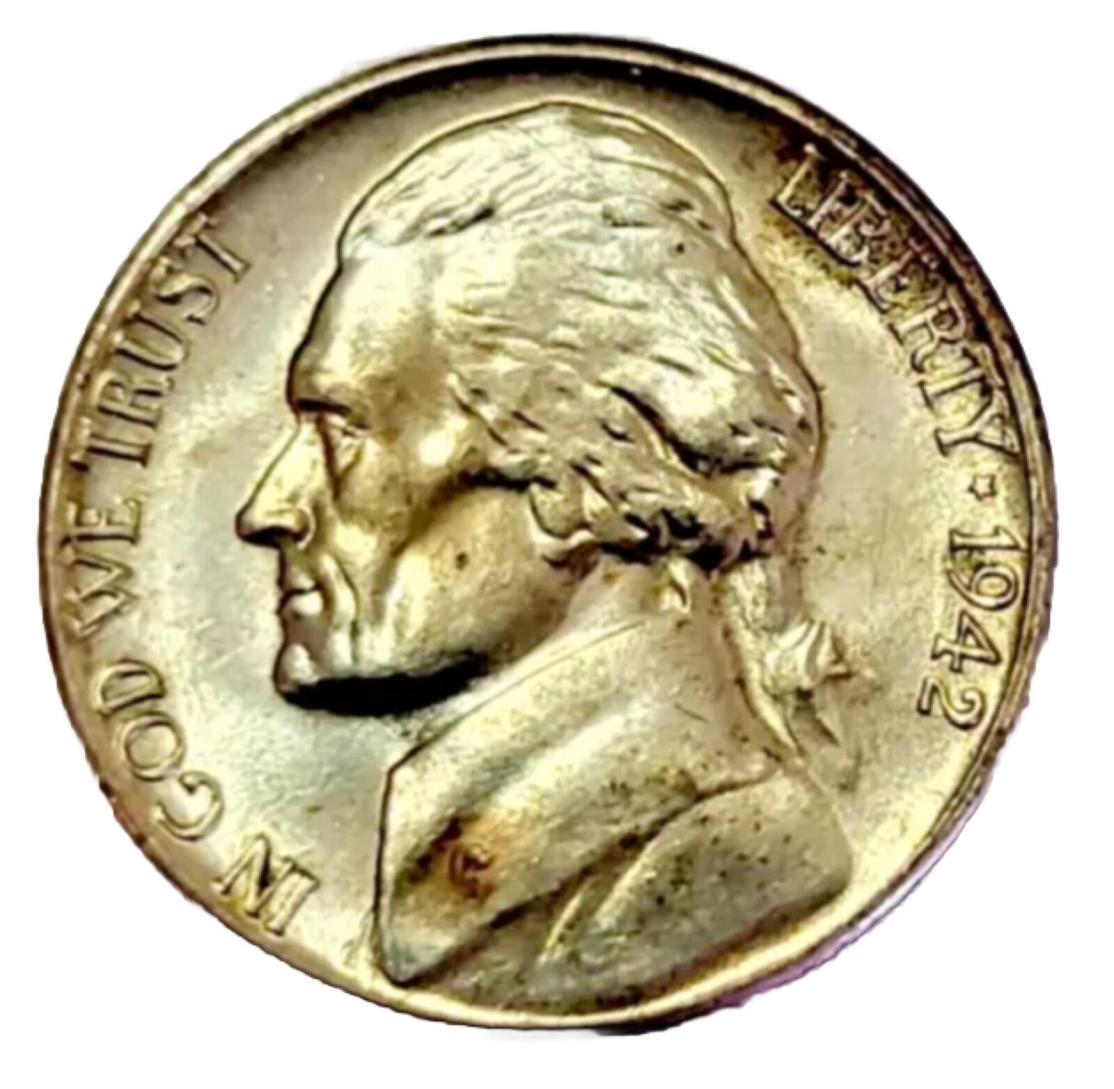 1942-S AU/BU Silver Jefferson War Nickel “Best Value On EBay” Free S&H W/Track