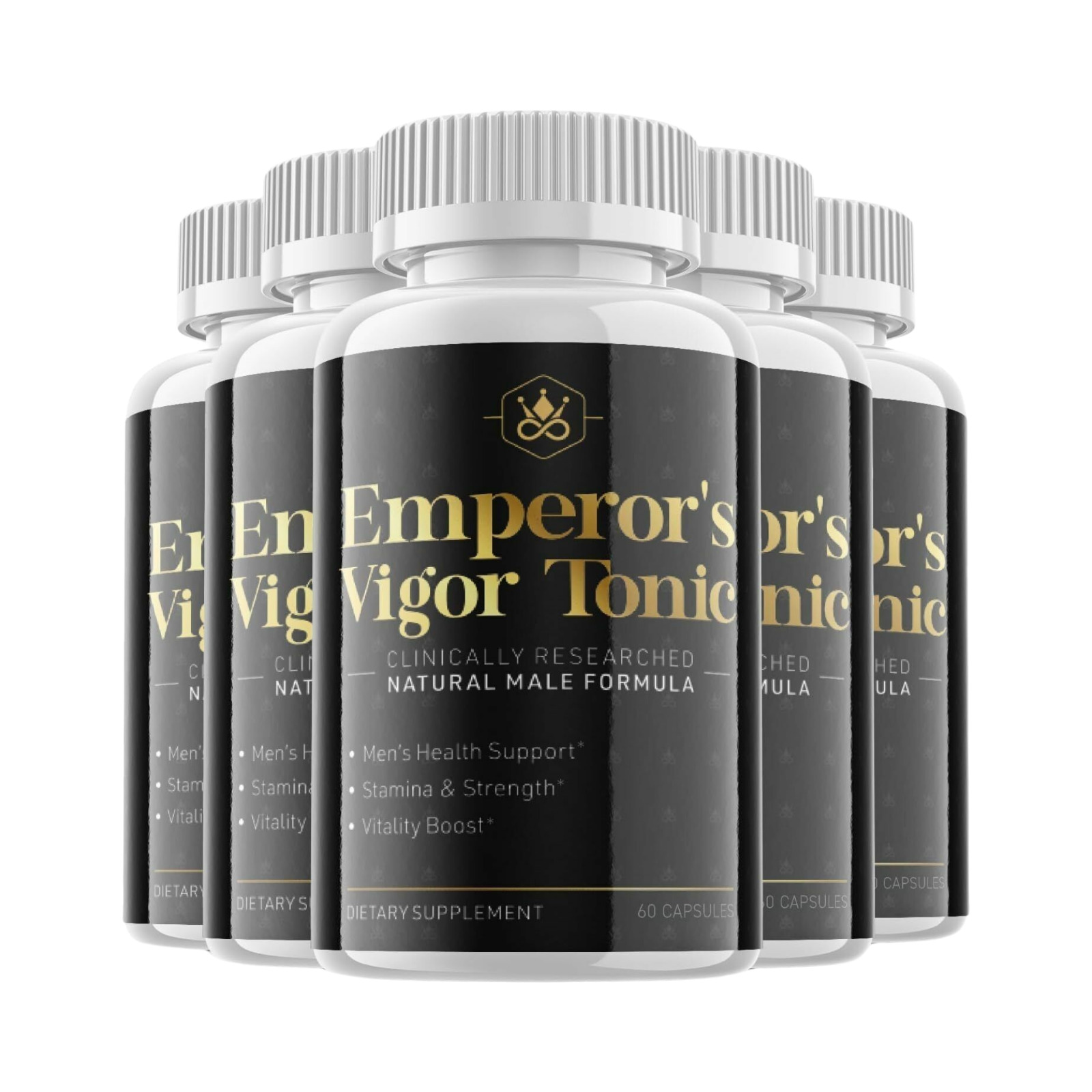 5-Pack Emperor\'s Vigor Tonic All Natural Dietary Supplement 300 Capsules