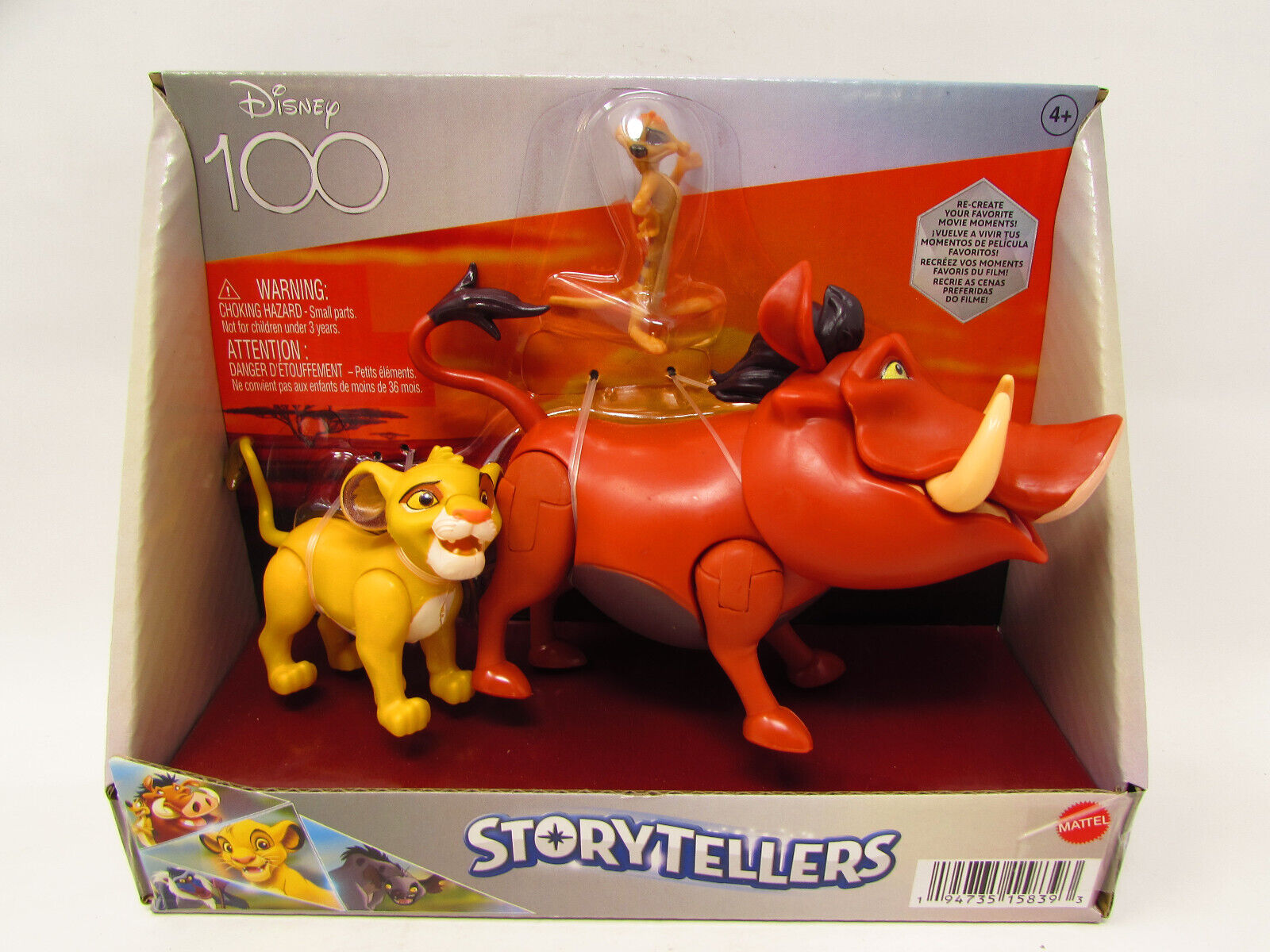 Disney 100 The Lion King Storytellers Hakuna Matata Pack Of 3/New