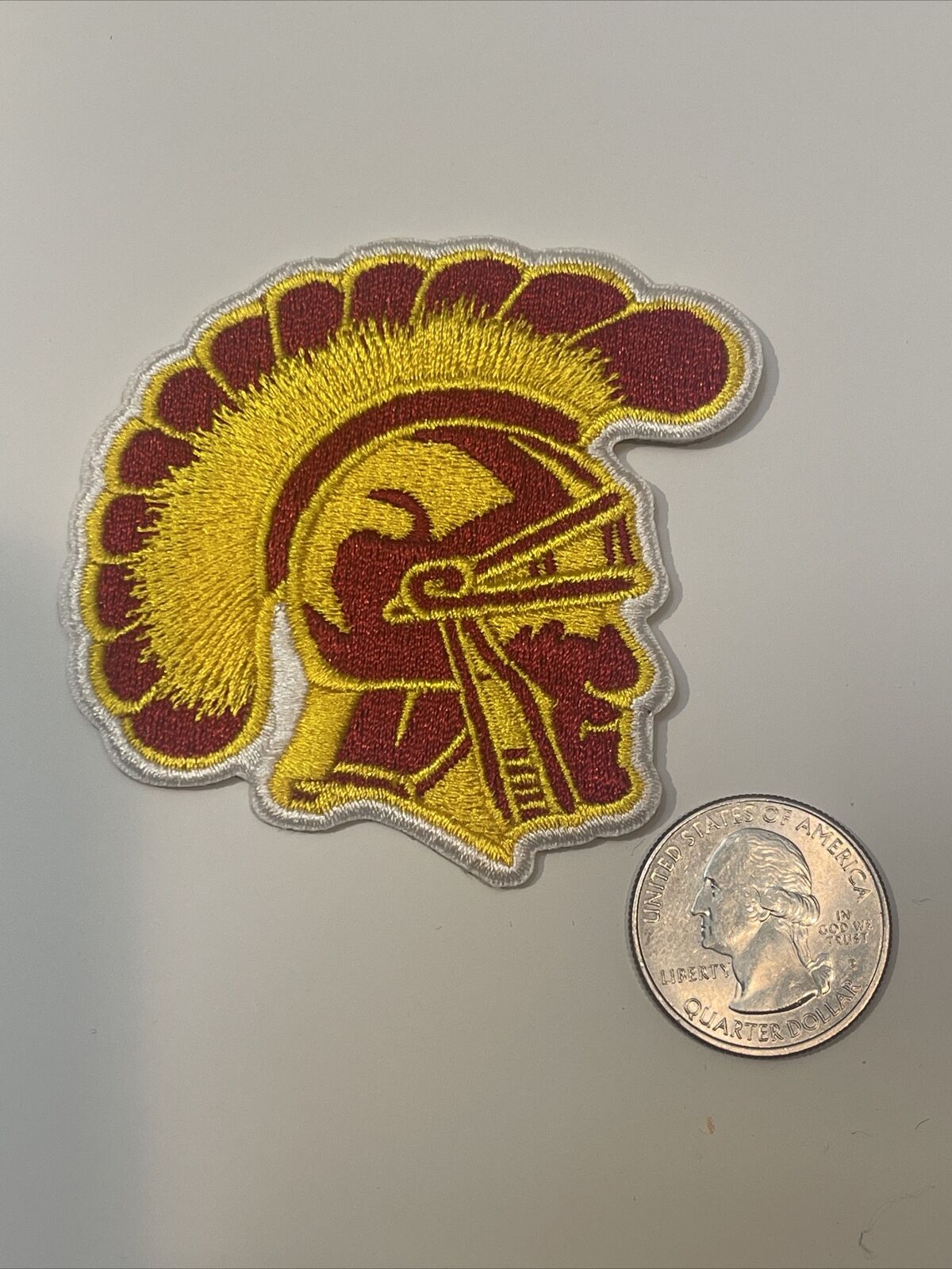 USC SOUTHERN CAL TROJANS Vintage Embroidered Iron On Patch  2.5” X 2.5”