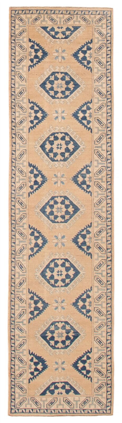 Hand-Knotted Geometric Carpet 2\'8\