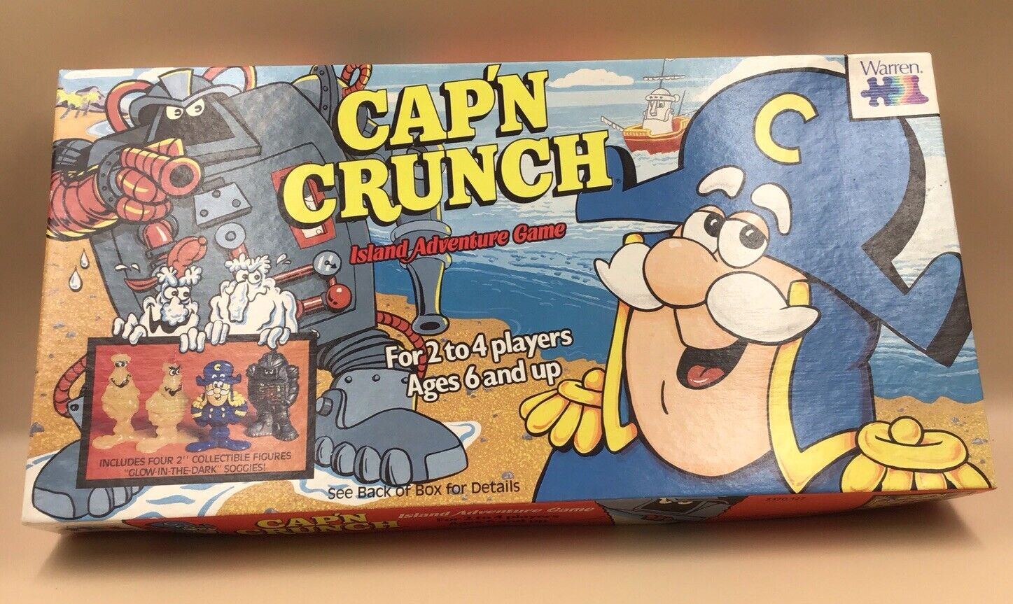 Cap’n Crunch Island Adventure Vintage Board Game 1986