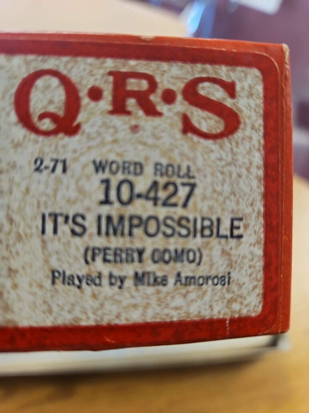 QRS Player Word Roll #10-427 \