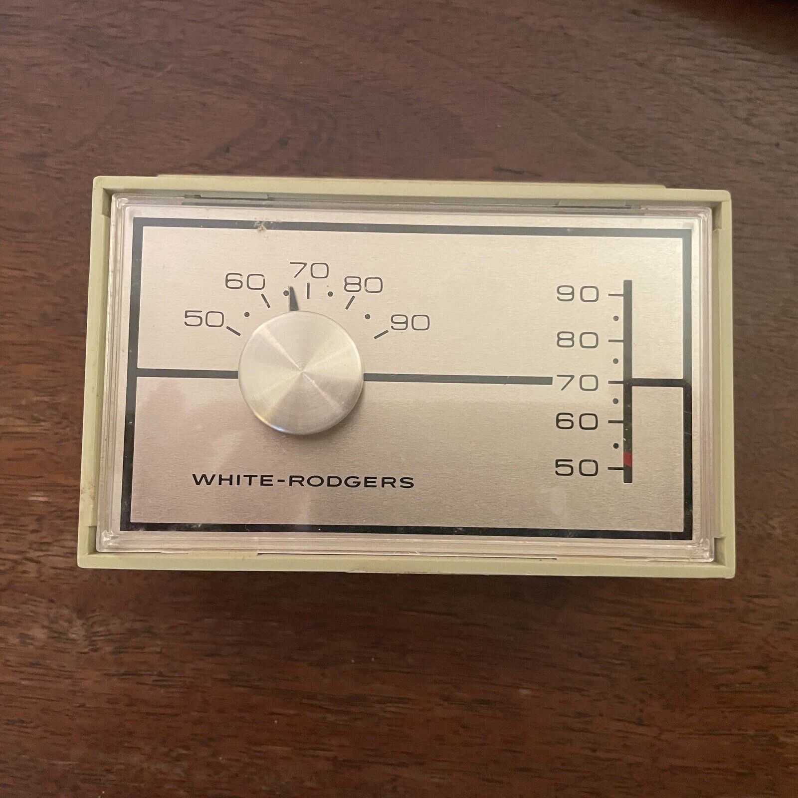 Vintage White- Rodgers Heat Pump Thermostat Heating Cooling Mercury MCM