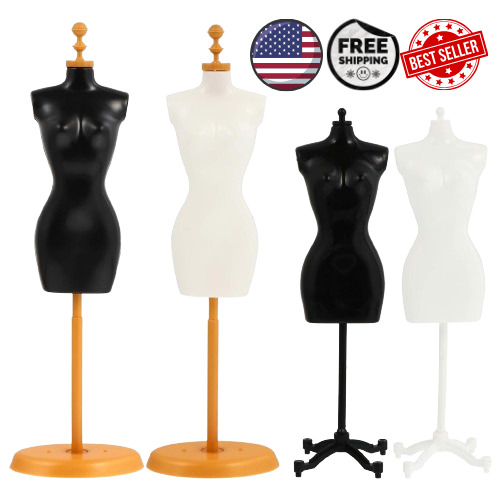 Female Mannequin Torso 4Pcs Dress for TOY Body Base Stand Display New BEST PRICE