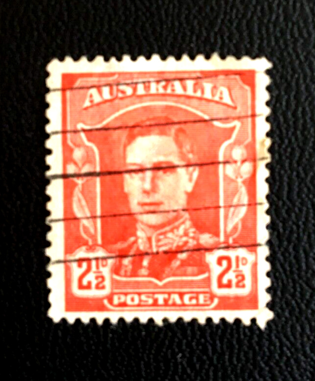 Australian Rare Stamp King George V1  Red  2 1/2d Very Good Condition