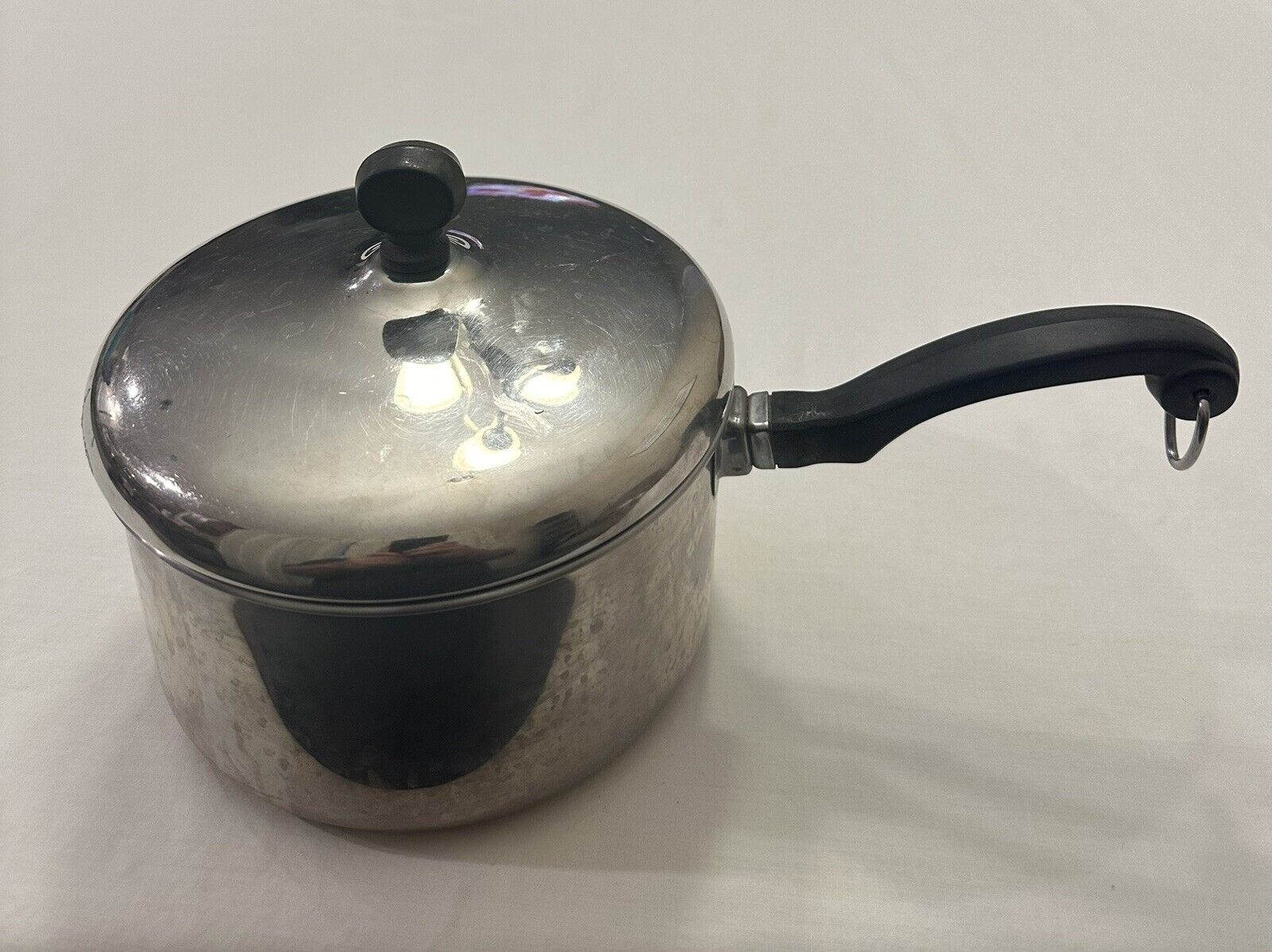 Vintage Farberware 2 QT Sauce Pan Stainless Steel Aluminum Clad with Lid USA