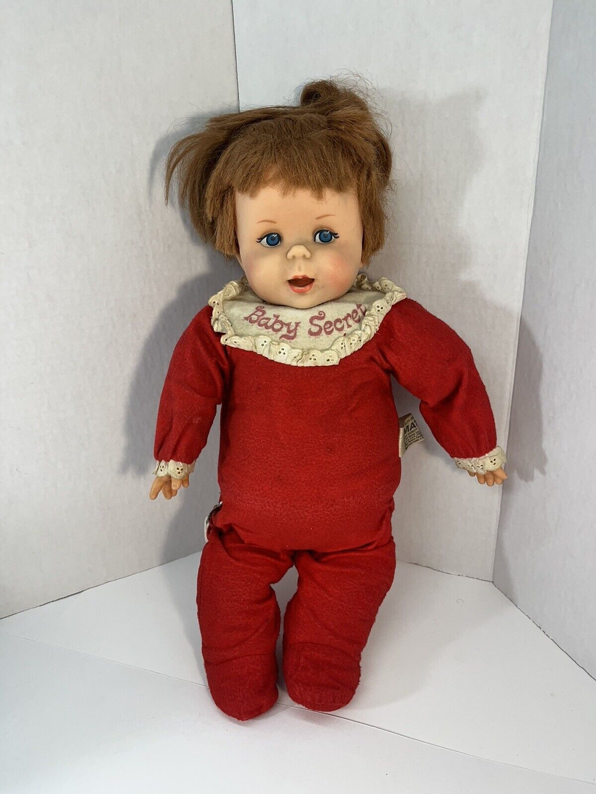 Vintage 1965 Mattel Baby Secret Whisper Doll Talking Mouth Moves SEE VIDEO