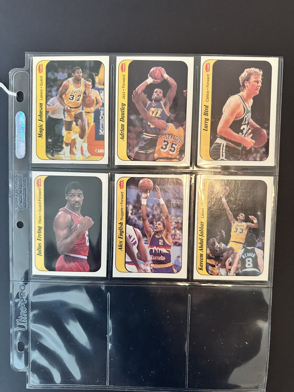 1986 Fleer Basketball Stickers Lot