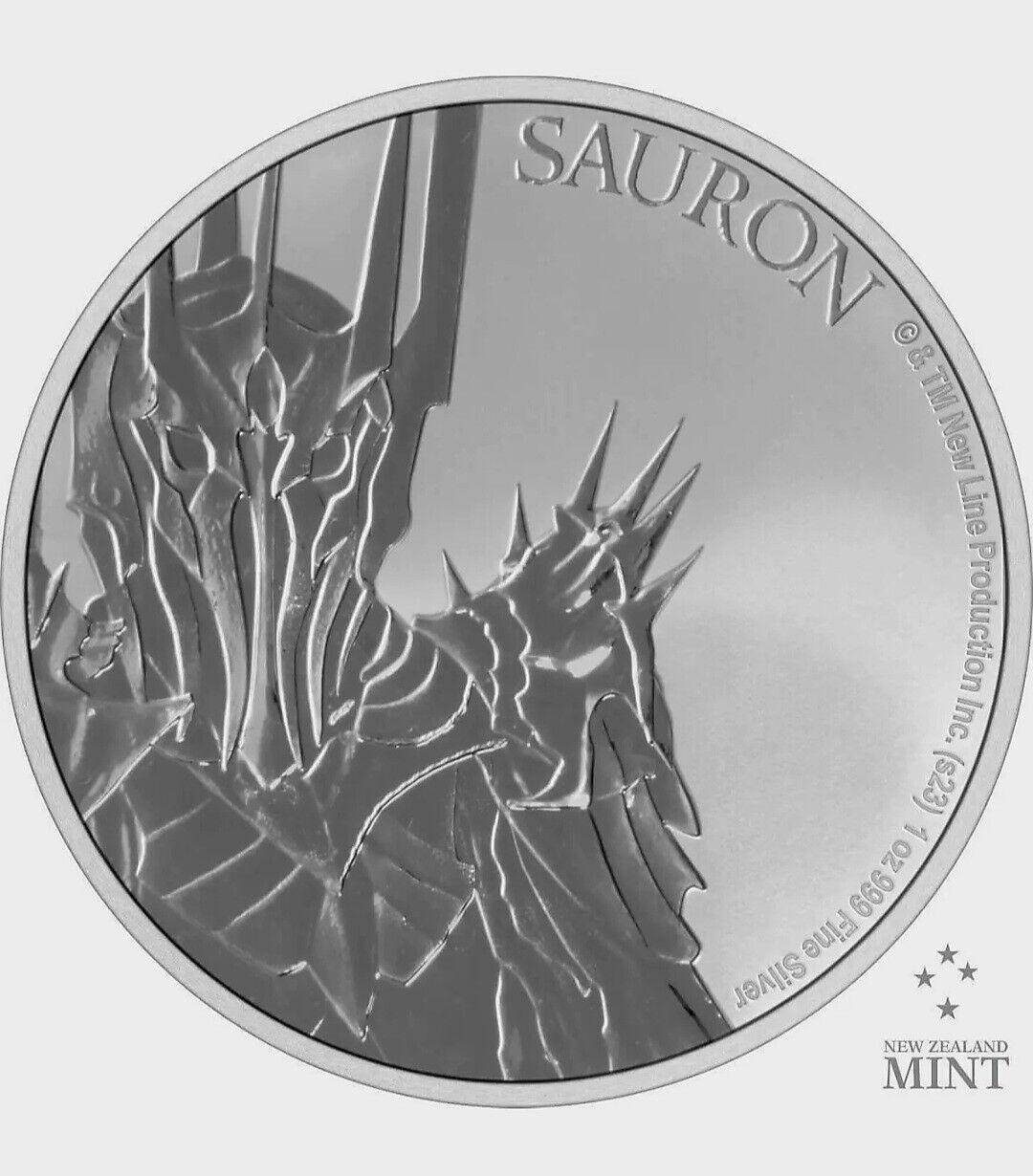 Lot of (4) 2023 Niue Lord of the Rings Sauron 1oz .999 Silver BU Coins