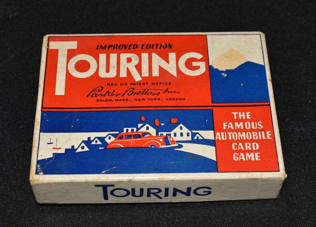 Vintage 1937 Touring Automobile Card Game Complete