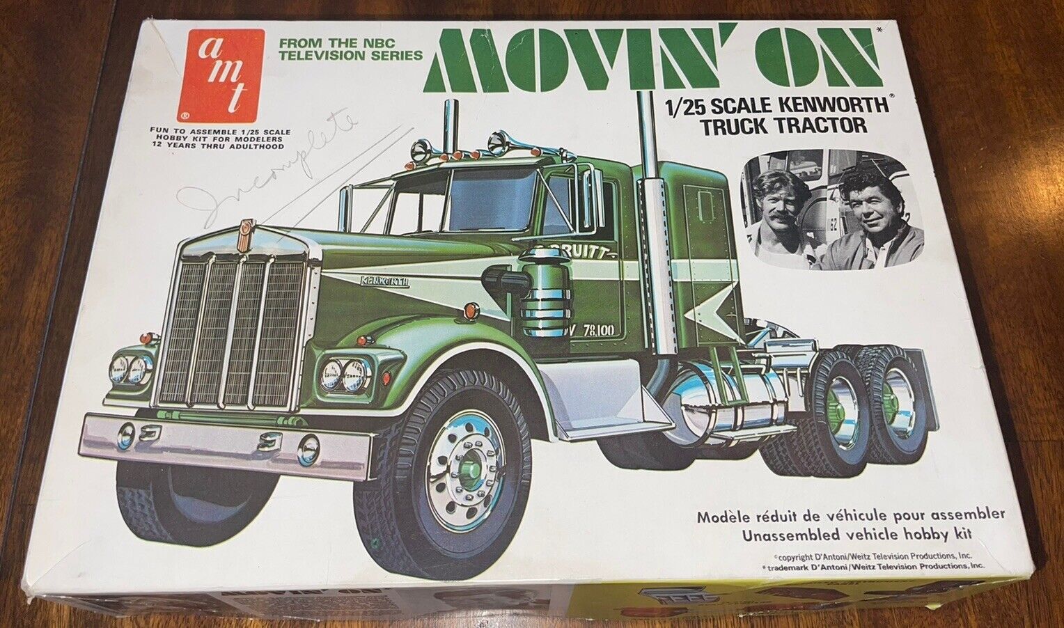 AMT Movin On Kenworth Truck Tractor Model Kit 1:25 Unassembled Complete? 👀 LOOK