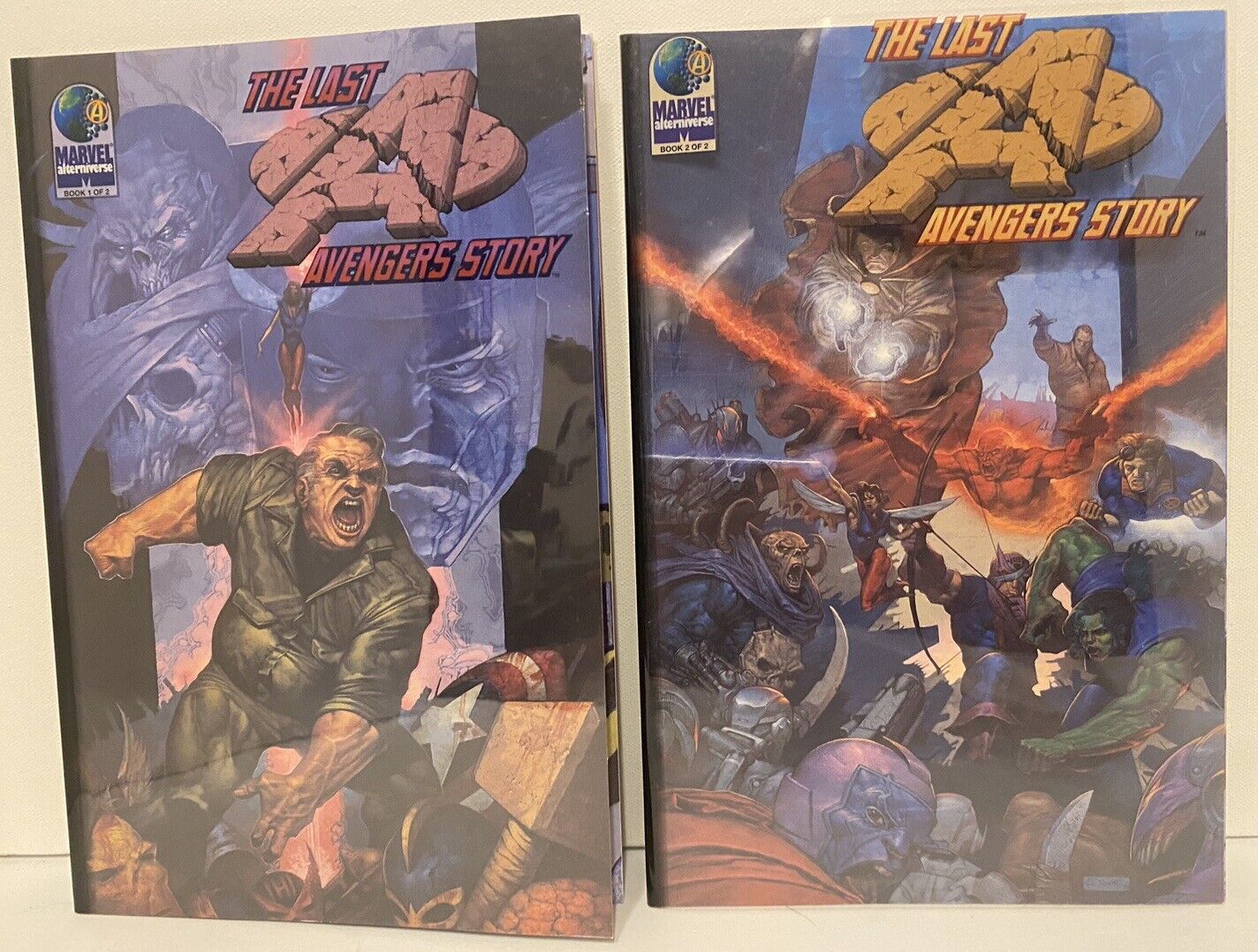 The Last Avengers Story 1-2 Complete Acetate Cover VF Marvel Comics 1995