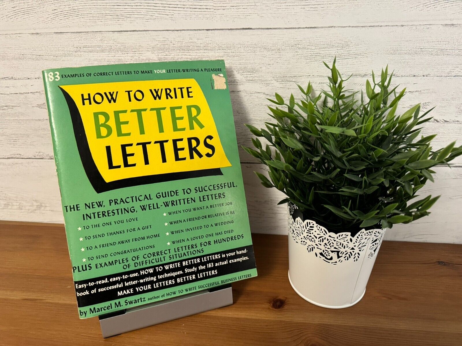 Vintage 1946 How To Write Better Letters By Marcel M. Swartz