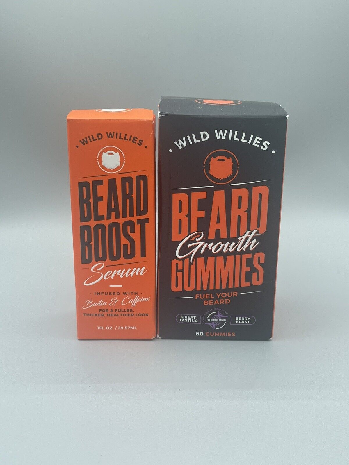 Wild Willies Beard Growth Supplements And Beard Growth Serum 