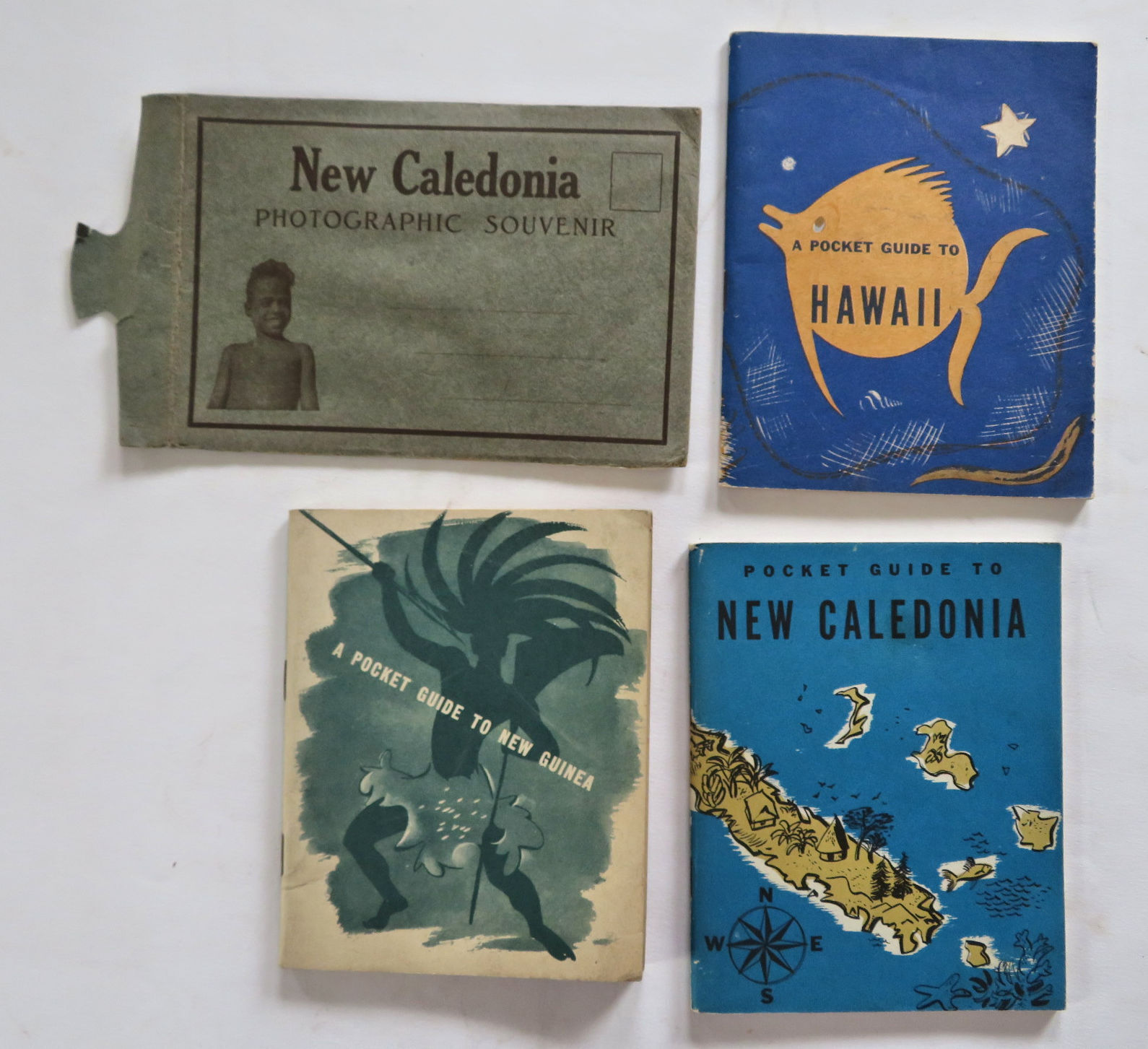 Pacific Theatre New Guinea New Caledonia U.S. Armed Forces 1944 Lot x 4 booklets