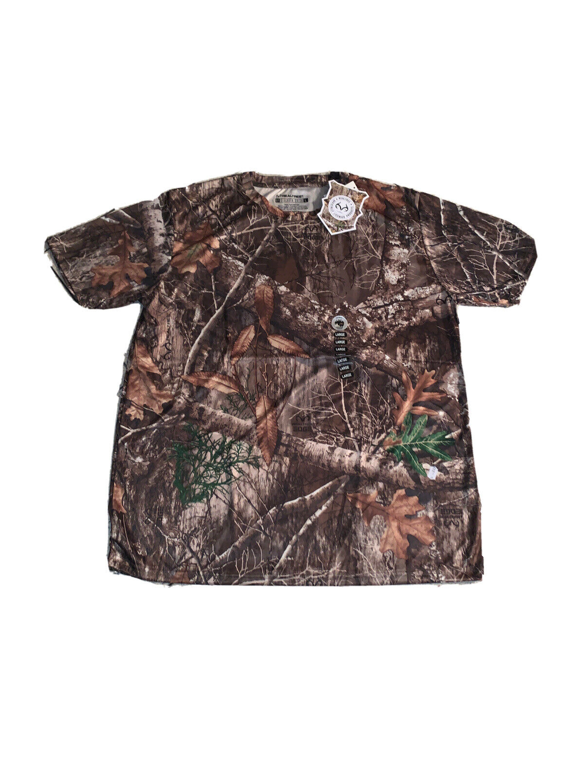 XL Real Tree Edge 100% Polyester Camouflage Short Sleeve Shirt (RT3)