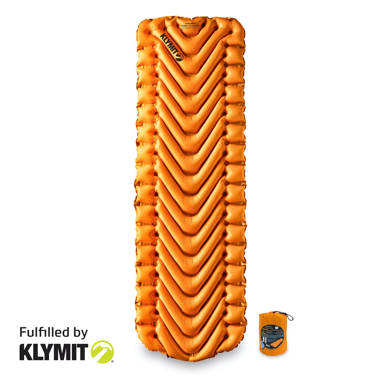 Klymit Insulated Static V Lite Sleeping Pad Lightweight Camping - Brand New