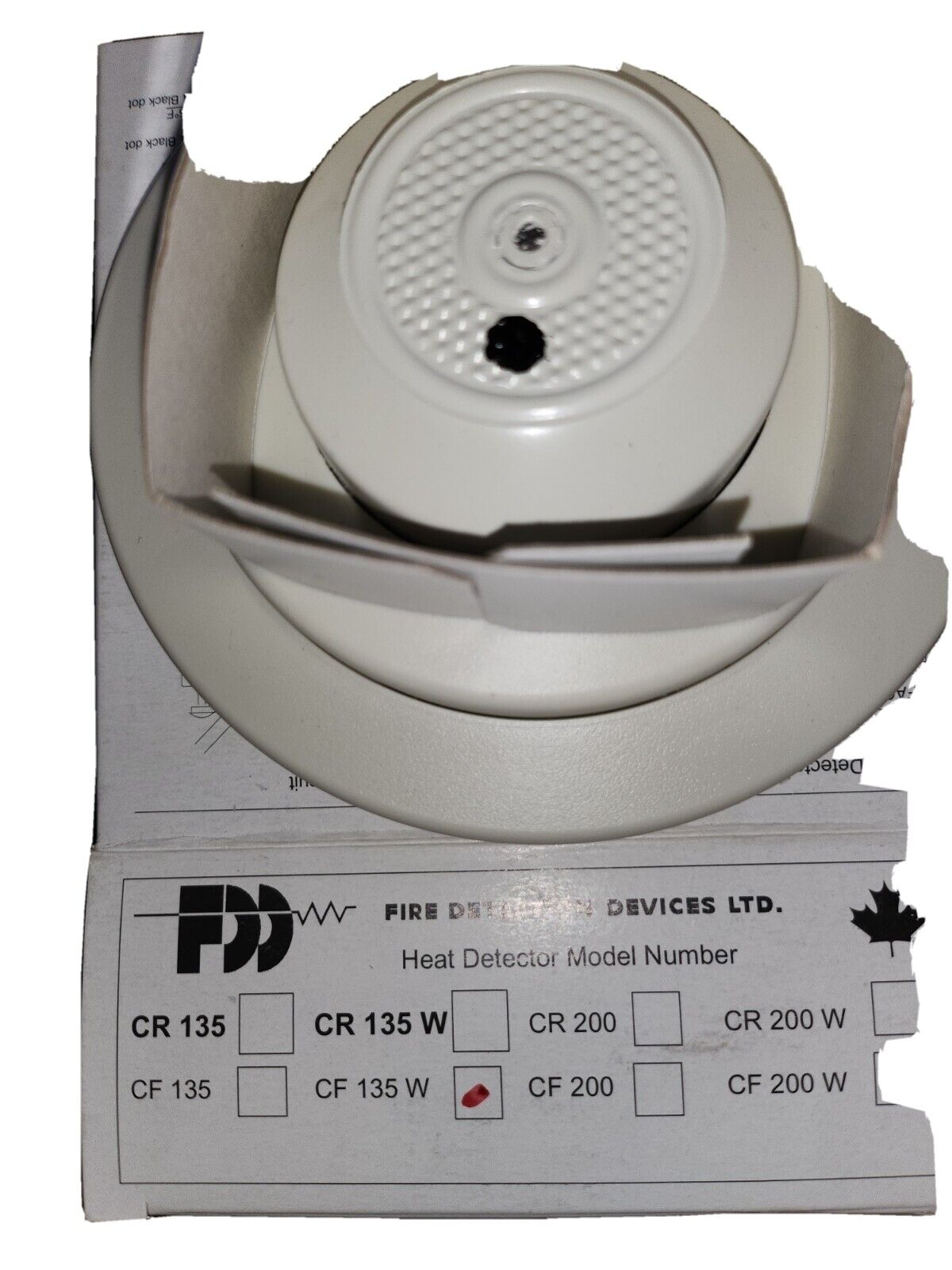 Fire Detection Devices LTD Hear Detector CF 135 Fixed Temp