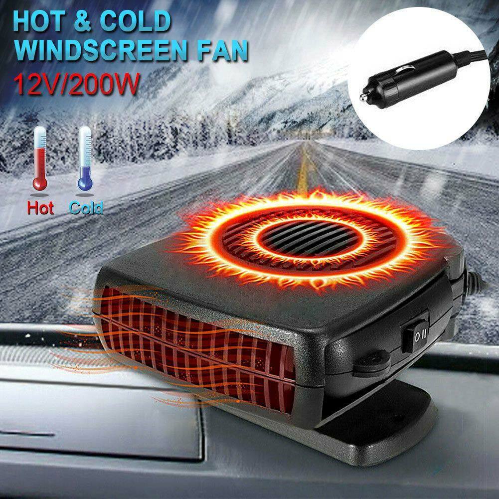 12V DC Car Auto Portable Electric Heater Heating Cooling Fan Defroster Demister