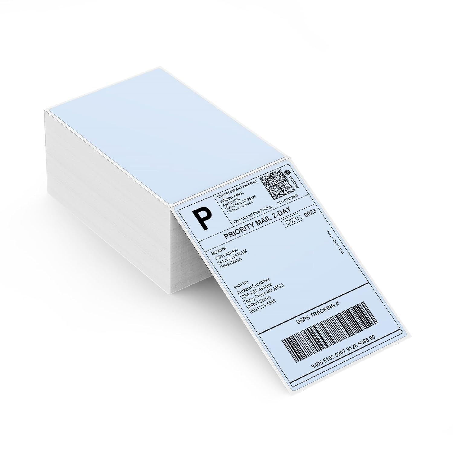 220-500 4x6 Shipping Labels Direct Thermal Stack/Roll Labels for Thermal Printer