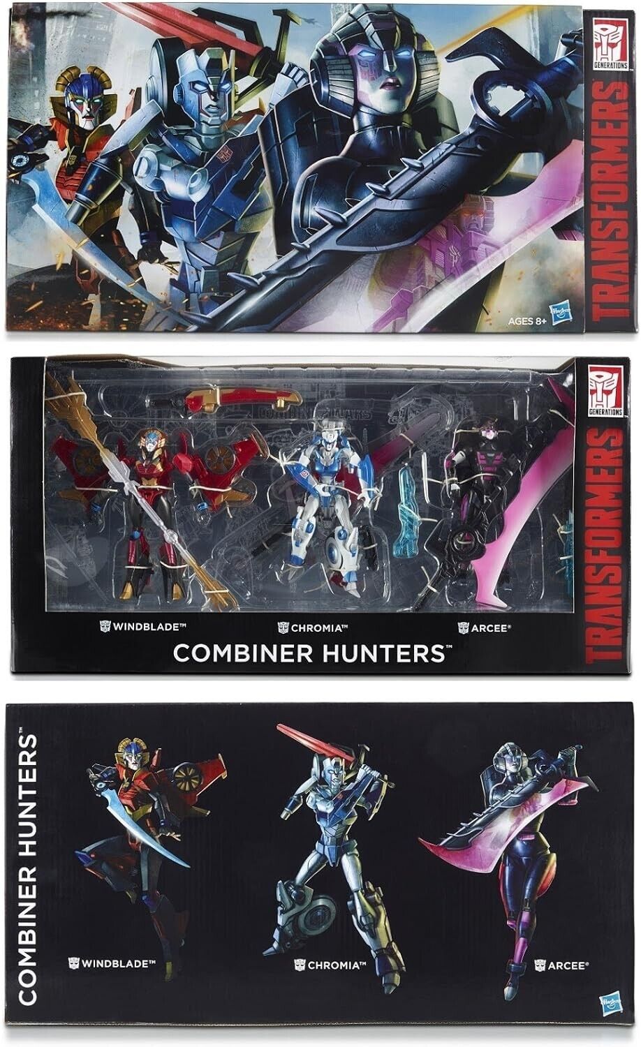 Hasbro SDCC 2015 Exclusive Transformers Combiner Hunters Deluxe Figure Box Set