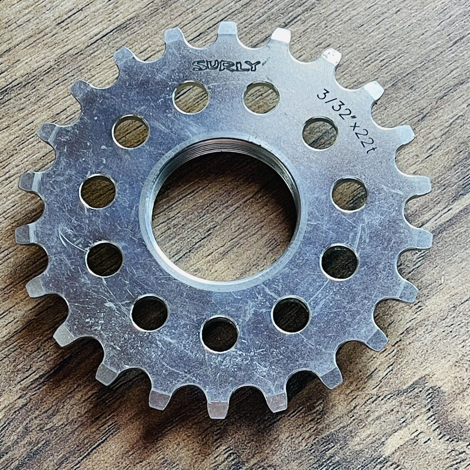 Surly Track Cog 3 3/32 x 22T Chromoly Silver