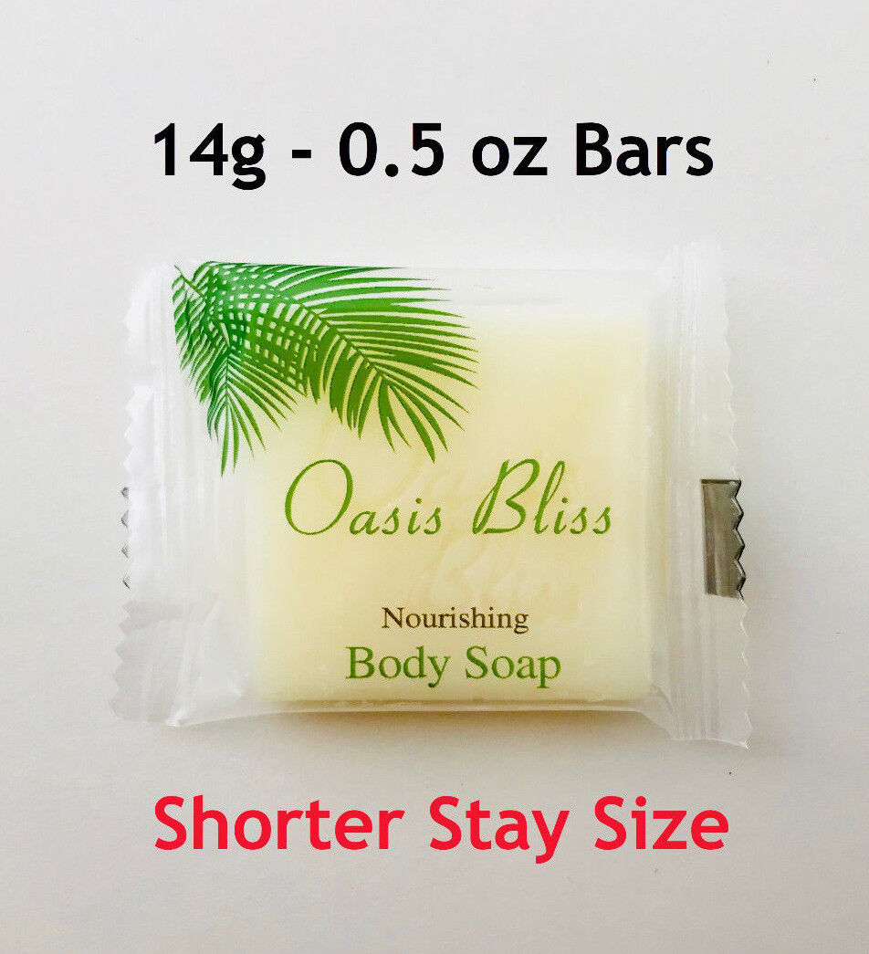 Hotel Mini Bar Soap 14g/0.5 oz Bulk Travel Size Soap Bars Shorter Stay