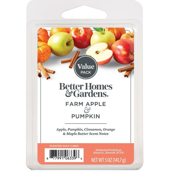 Farm Apple Pumpkin Scented Wax Melts, Better Homes & Gardens, 5 oz