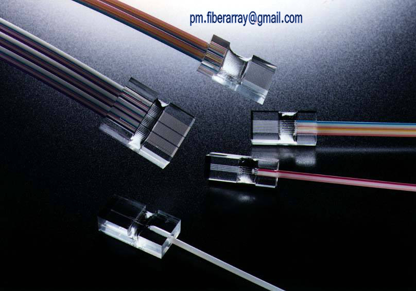 Precision Standard Miniature fiber array V-Groove 2CH 125UM Custom high