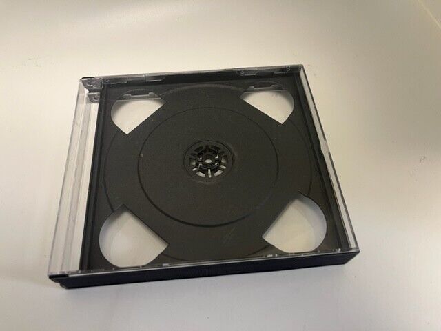 10 New 24MM CHUBBY Double CD Jewel Cases w Black Middle Tray  Free S&H