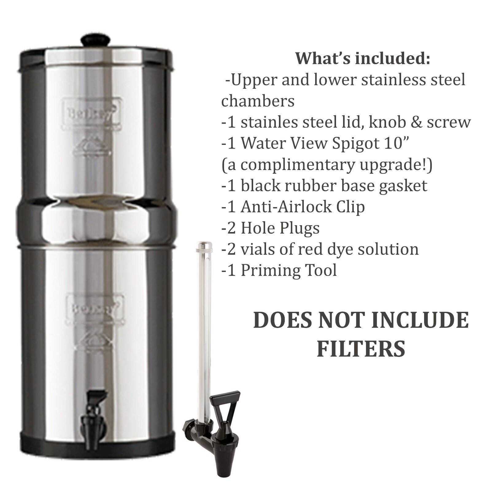 Royal Berkey Unit/Housing ONLY- Open Box (Filters NOT included PLEASE READ)