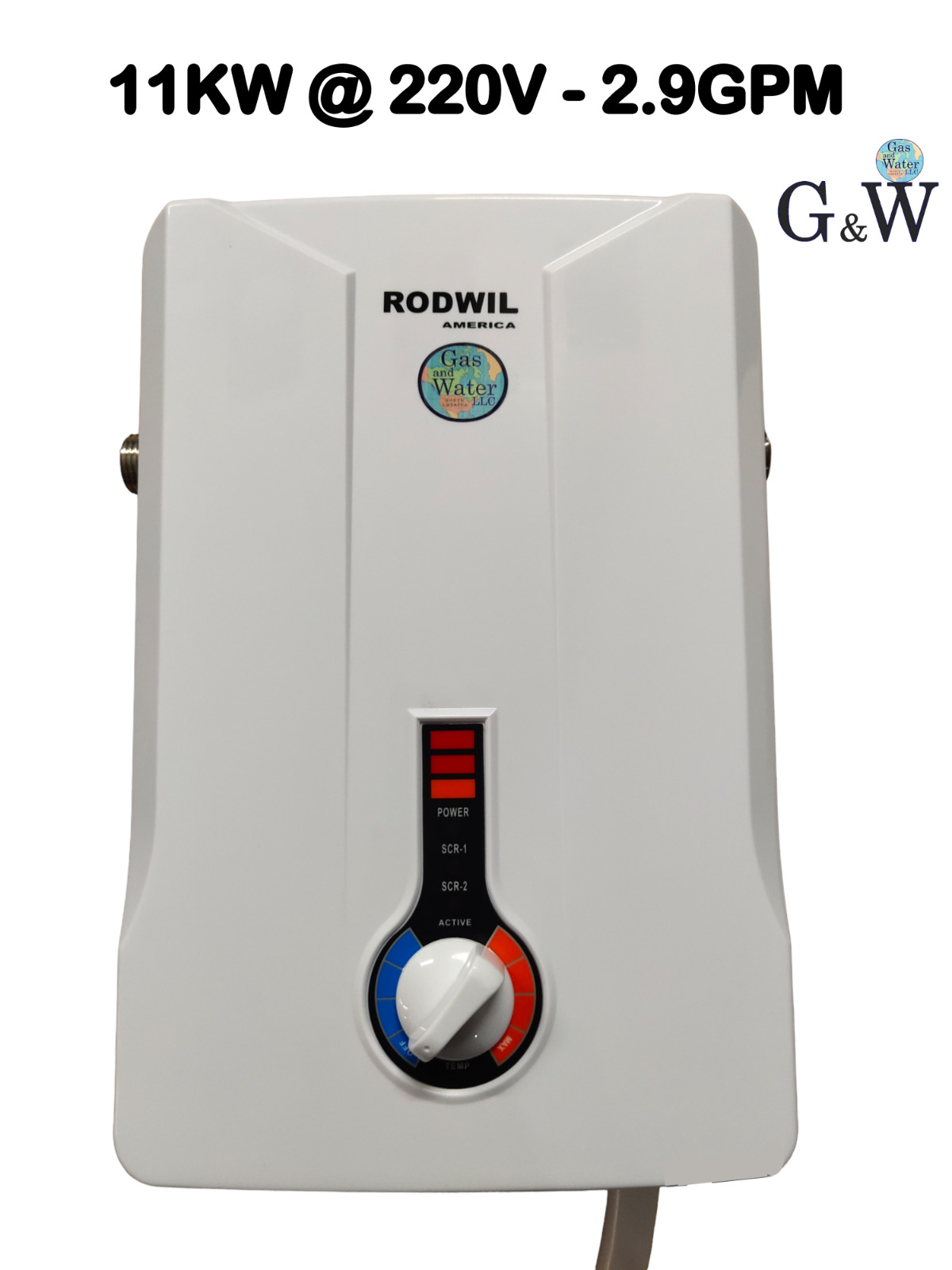 New Electric Tankless Water Heater 2.9 GPM 11KW @220V RODWIL AMERICA